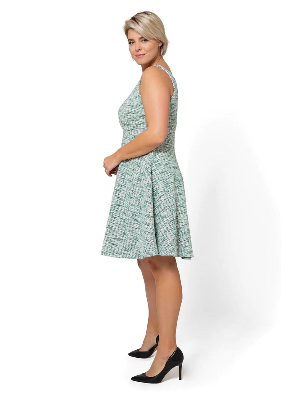 Leota Women's Ariana Dress in Green Multi Jacquard 2X Lord & Taylor Green Size 2XL