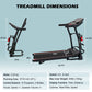 Ksports 16 Inch Wide Foldable Home Treadmill w/ Bluetooth & Fitness Tracking App