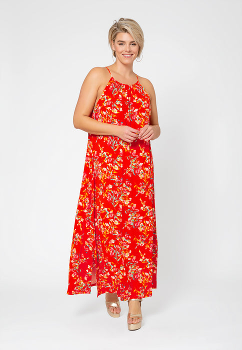 Leota Women's Cameron Floral Maxi Dress Pink Size 3X