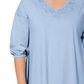 Leota Women's Luna Embroidered Shirtdress Blue