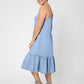 Leota Women's Esmeralda Sleeveless Tiered Dress Blue