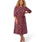 Leota Women's Iman Dress Pink Size 2X