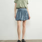 Aaron & Amber - Bubble Denim Mini Skirts