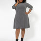 Leota Women's Katherine Fit And Flare Dress (Curve) Black
