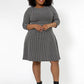 Leota Women's Katherine Fit And Flare Dress (Curve) Black