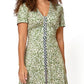 Leota Women's Francesca MIDI Dress Green Size 3X