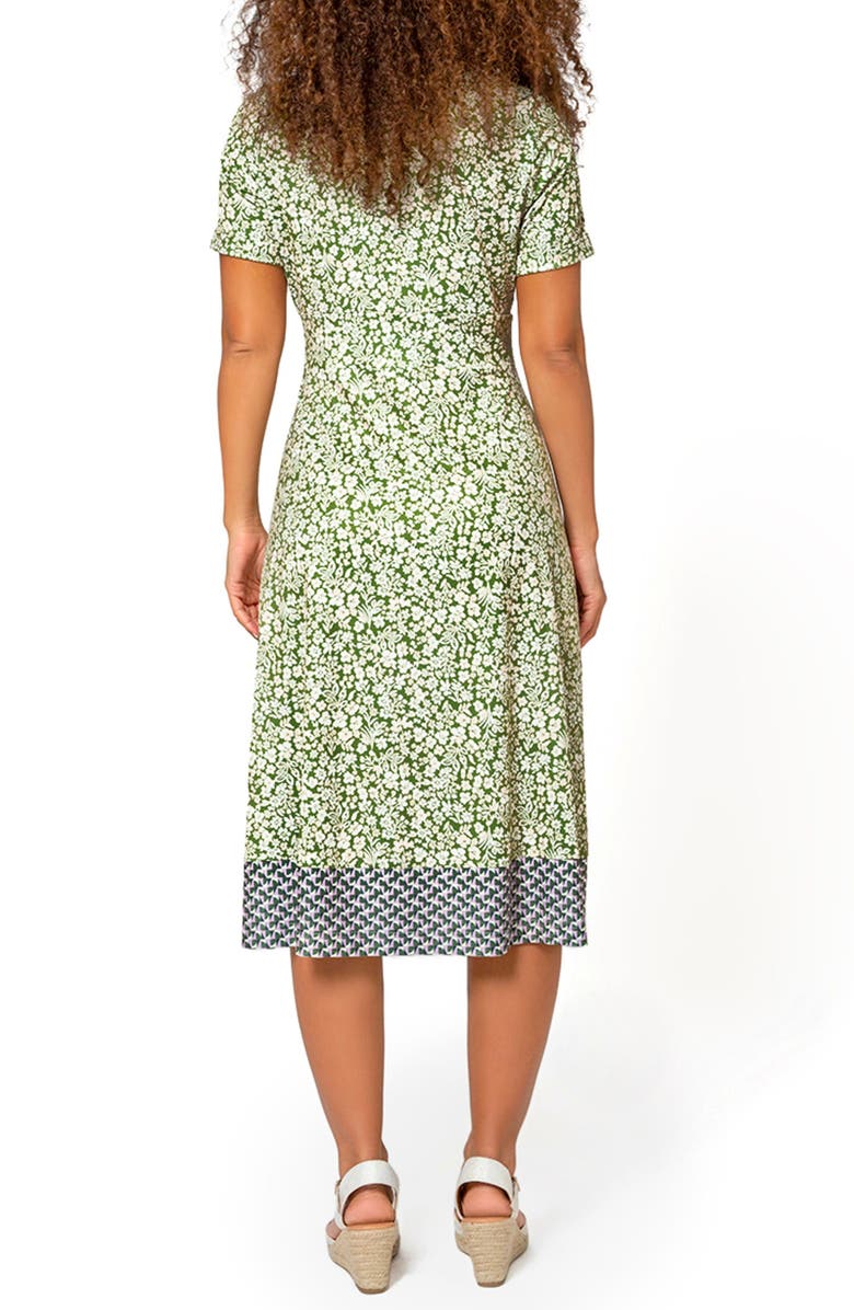 Leota Women's Francesca MIDI Dress Green Size 3X