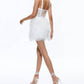 Alice + Olivia - Feathered Mini Dress