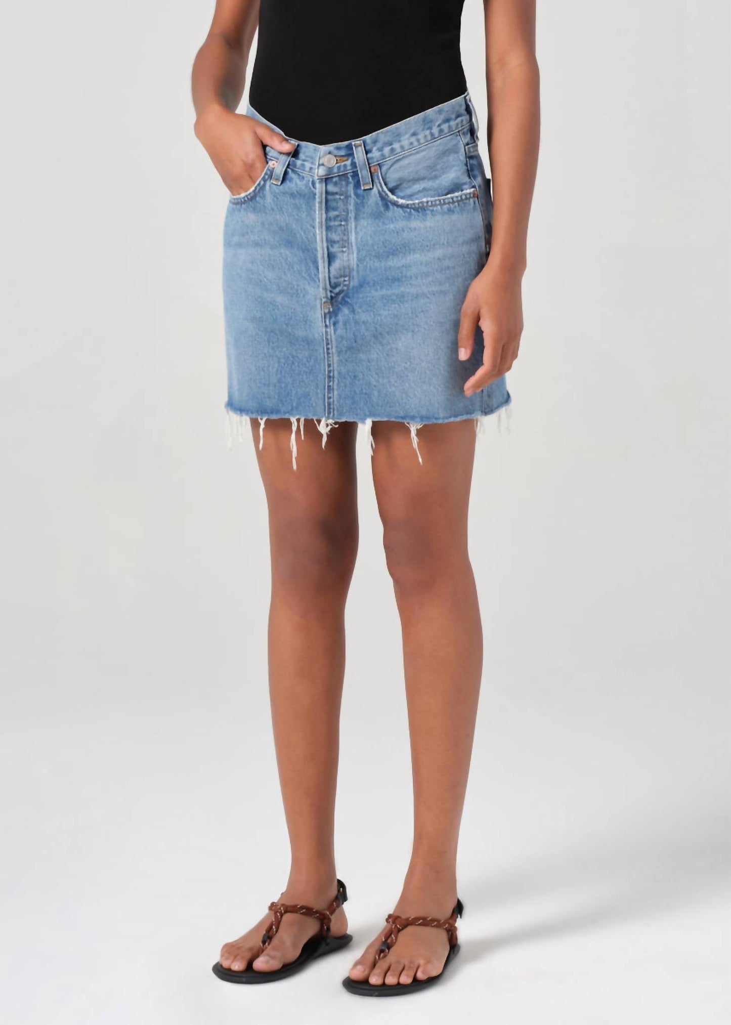 Agolde - V-waist Mini Skirt