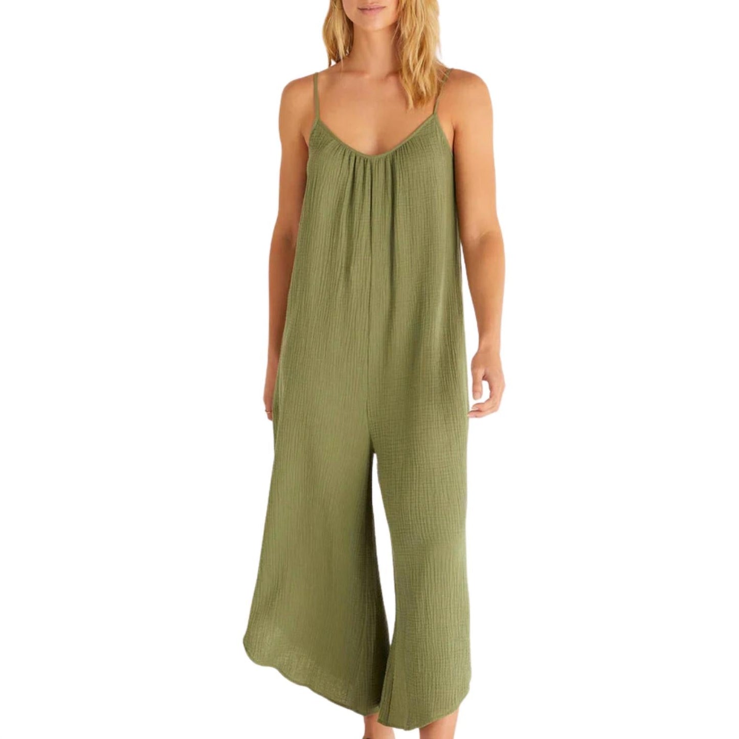 Z Supply - Women's Flared Gauze Jumpsuit