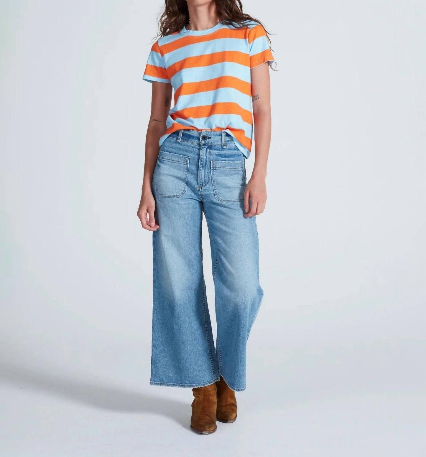 Askk Ny - Cropped Sailor Jeans