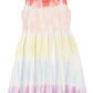 Racerback Tank Dress - Ivory Egret Multi Dye Stripe