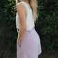 Mable - Embroidered Floral Tie Front Vest