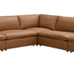 Brighton Top Grain Leather Modular Sectional - Light Brown