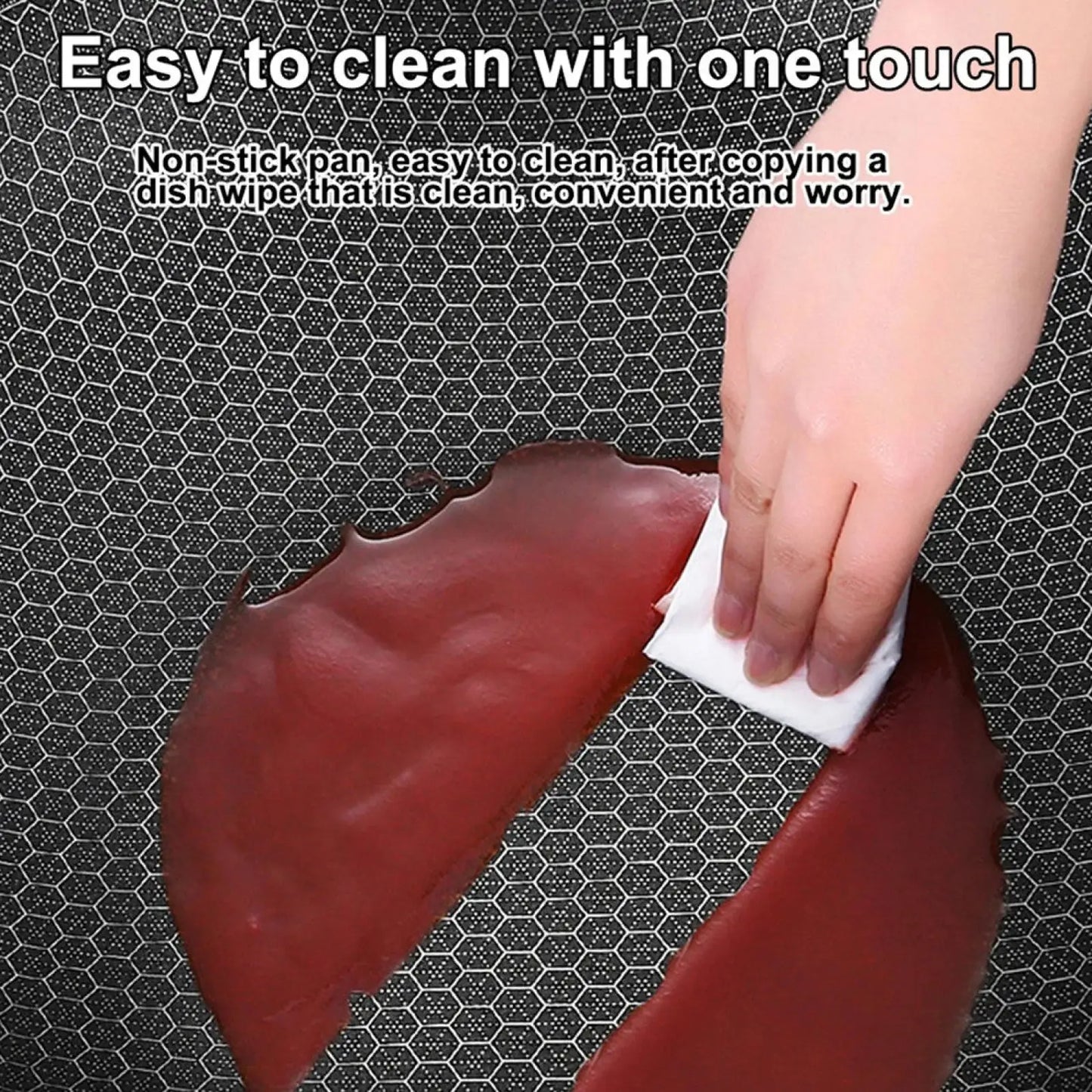 30cm Stainless Steel Hex Non Stick Induction Frying Pan