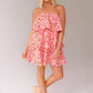 En Creme - Briella Ruffled Floral Mini Dress