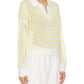 525 America - Kimberly Striped Tipping Pullover Sweater - Plus