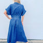 Entro - Classic Chic Denim Midi Dress