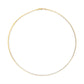 Unisex Solid 14K Yellow Gold 2.8mm Imperial Herringbone Chain Necklace - 18" Inches