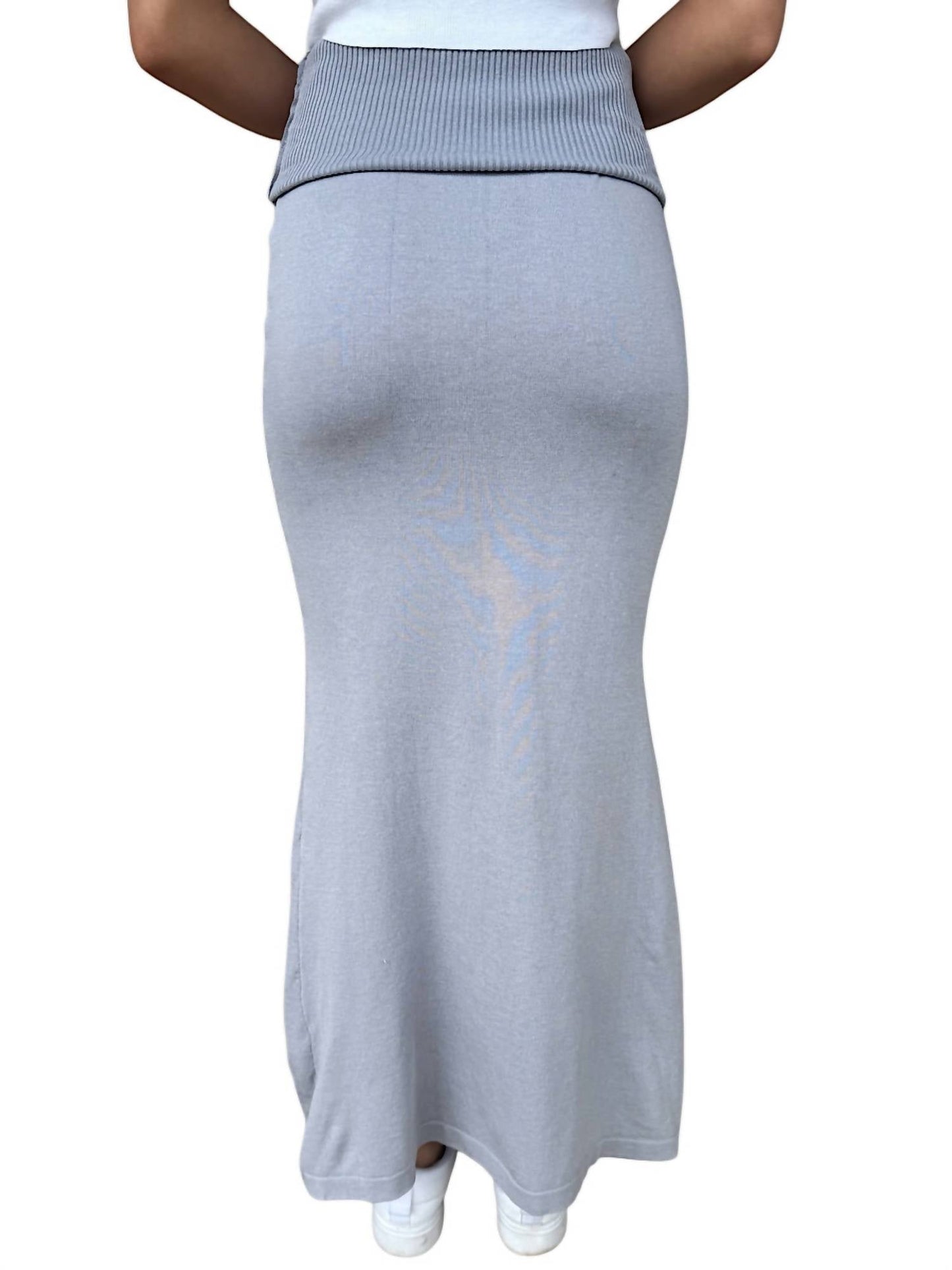 Dipped Shop - Hip Wrap Maxi Knit Skirt