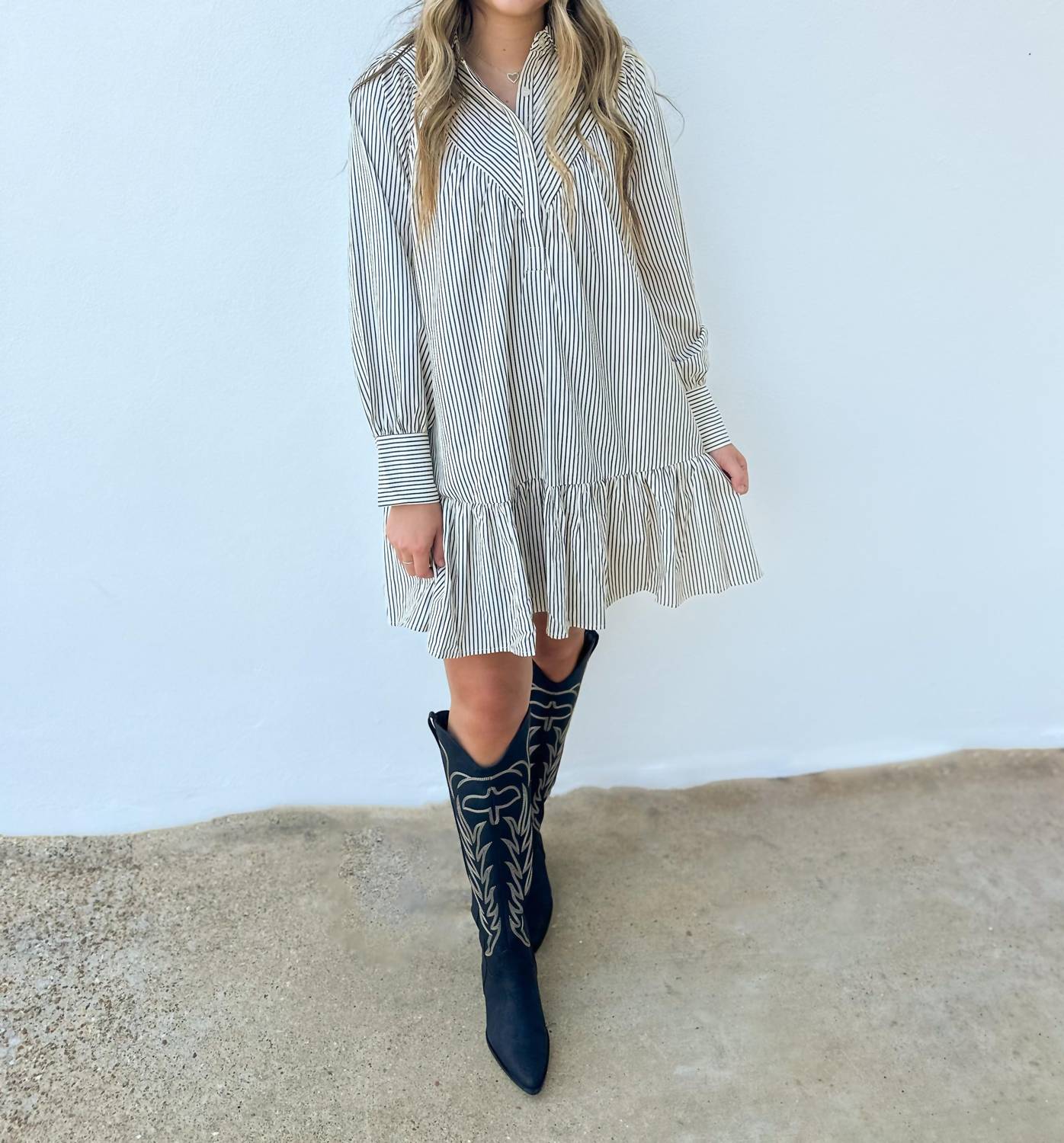 Entro - Don't Hold Back Striped Dress