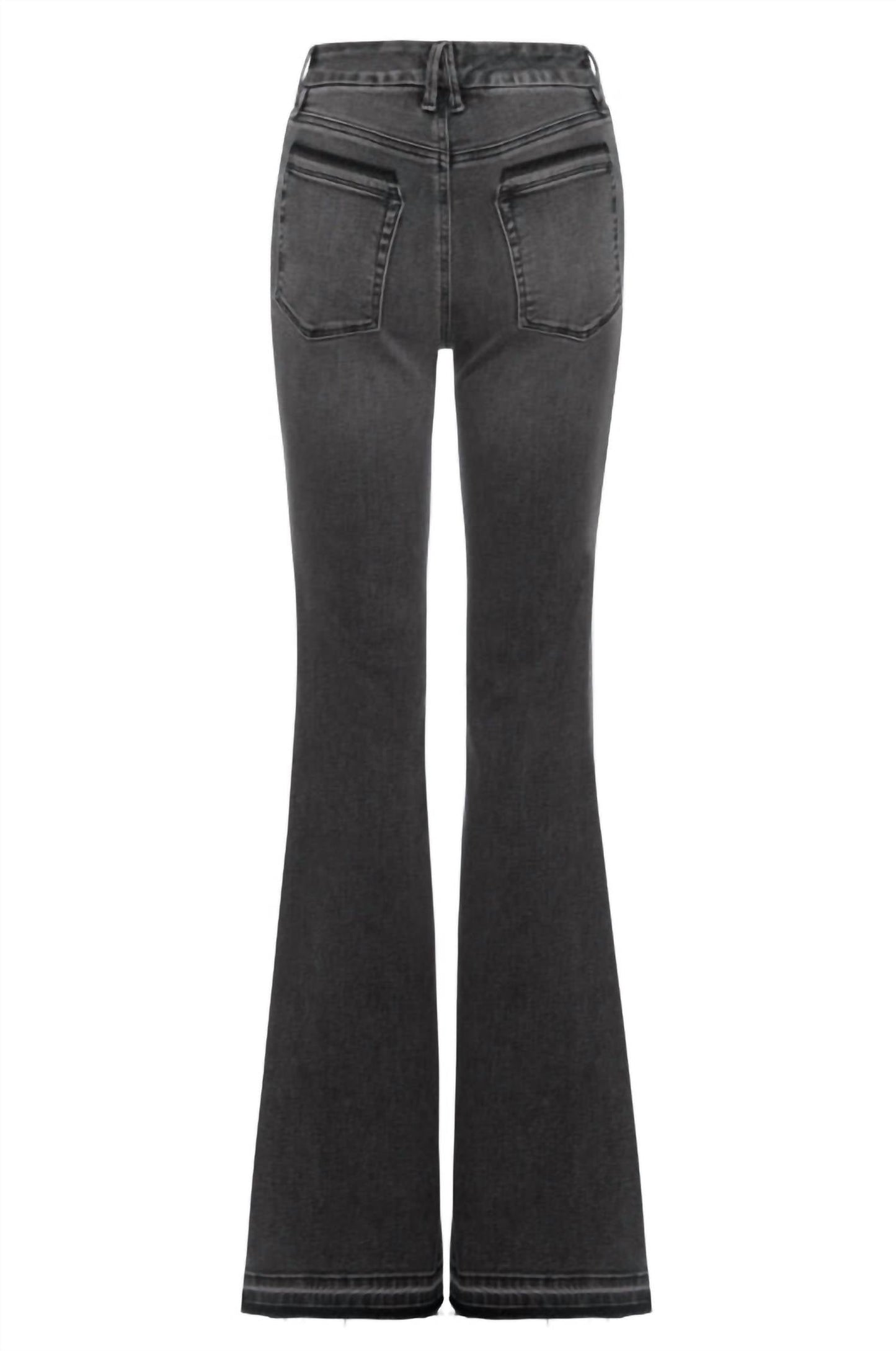 Good American - Women's Flare Released Hem Jeans