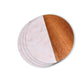 Creative Gifts International - Marble and Acacia Wood Round Coasters - Set Of 4
