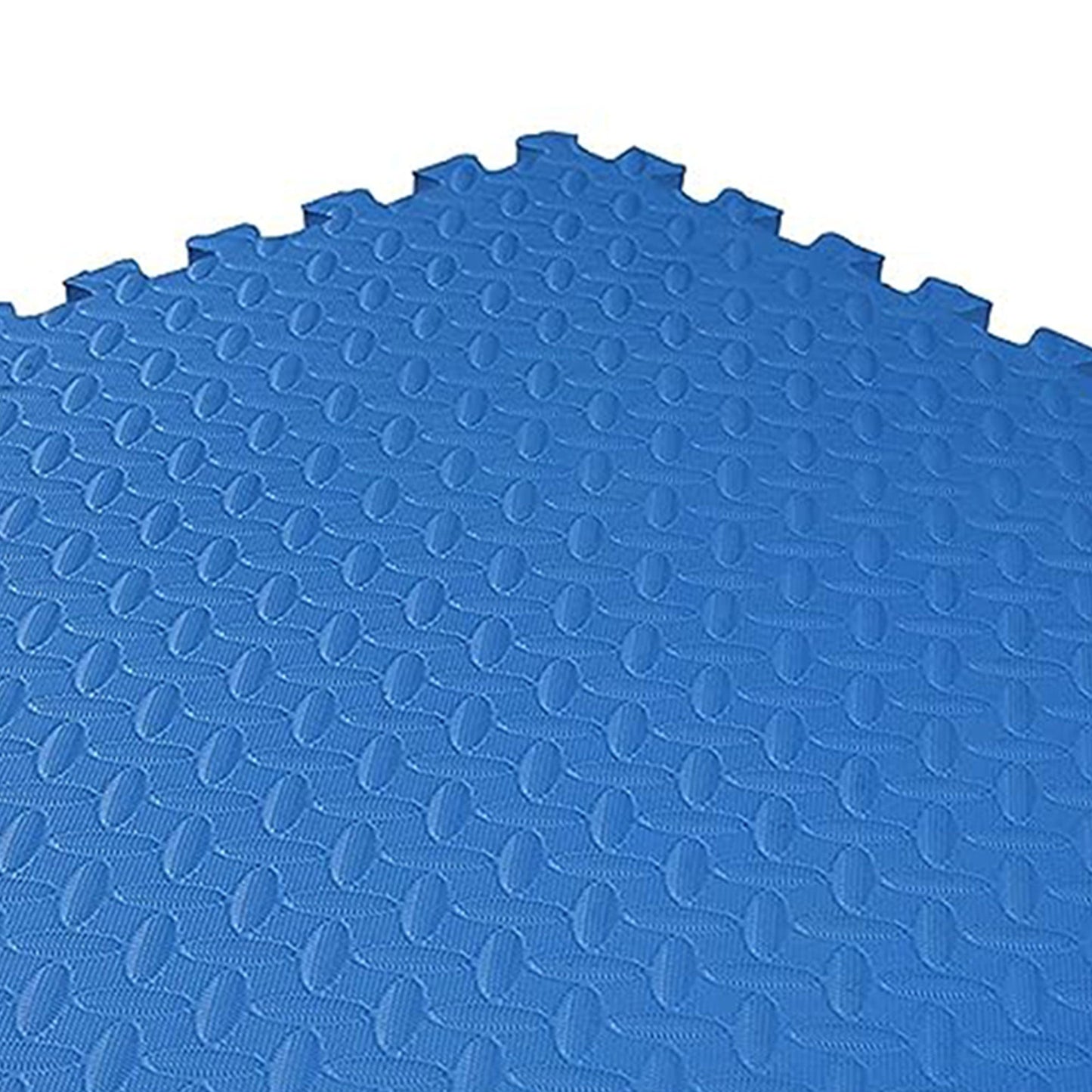 बैलेंसफॉर्म फ़िटनेस 24 वर्ग फुट इंटरलॉकिंग ईवा फ़ोम एक्सरसाइज़ मैट टाइल्स, नीला