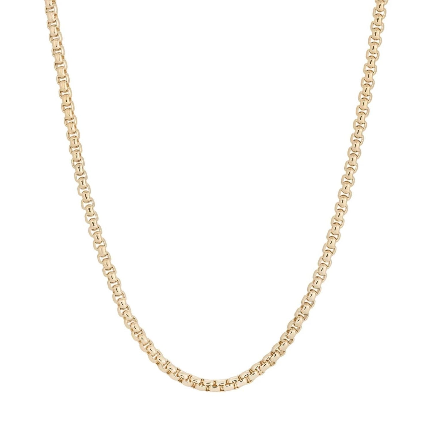 Eklexic - Thin Luciana Box Chain Necklace