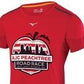 Mizuno Women's Peachtree Road Race Athletic Tee Red X-Large Red Size X-Large
