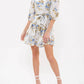 By The River - Floral Peasant Mini Dress