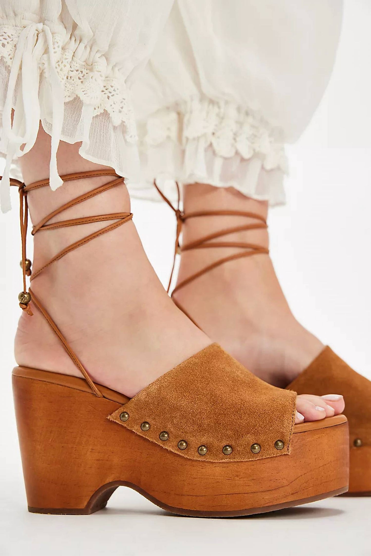 Free People - Women's Front Row Wrap Platform Clogs