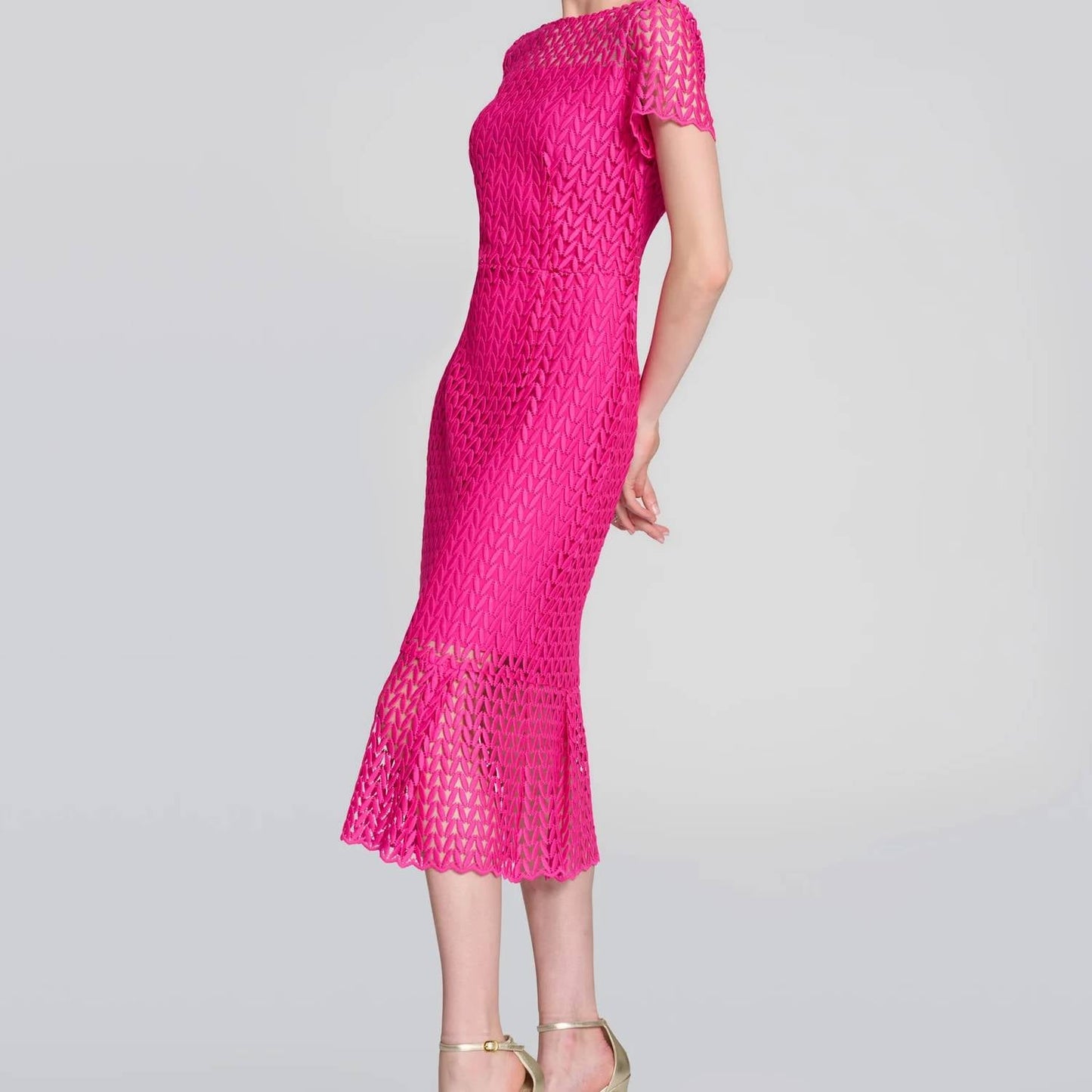 Joseph Ribkoff - Guipure Lace Flounce Dress