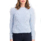 Freshman Juniors' Pointelle Chenille Sweater Halogen Blue Size Extra Small