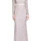 Adrianna Papell - Embellished Keyhole Lace Dress