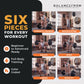 BalanceFrom Fitness 160 Pound Olympic Bumper Strength Training Weight Plate Set