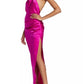 Amanda Uprichard - Elektra Gathered Silk Halter Gown