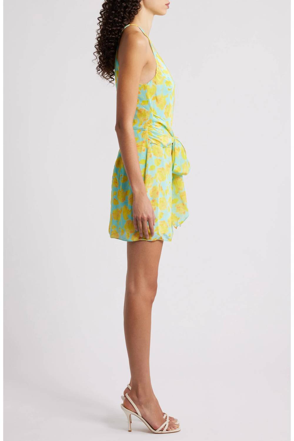 Amanda Uprichard - Selah Floral Print Tie Waist Mini Dress
