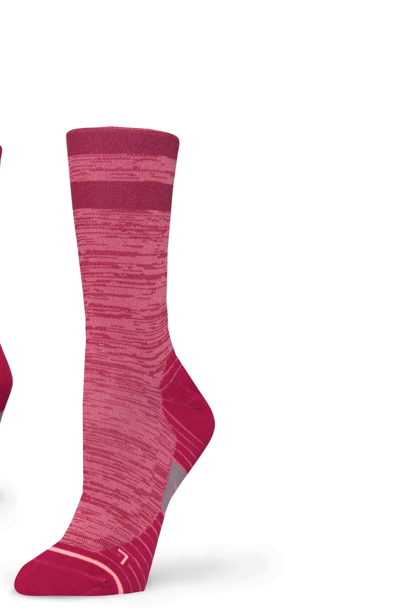Stance Women's Uncommon Solid Crew Socks 3 Pack Fuchsia Size Medium (Shoes Size 8-10.5 US)