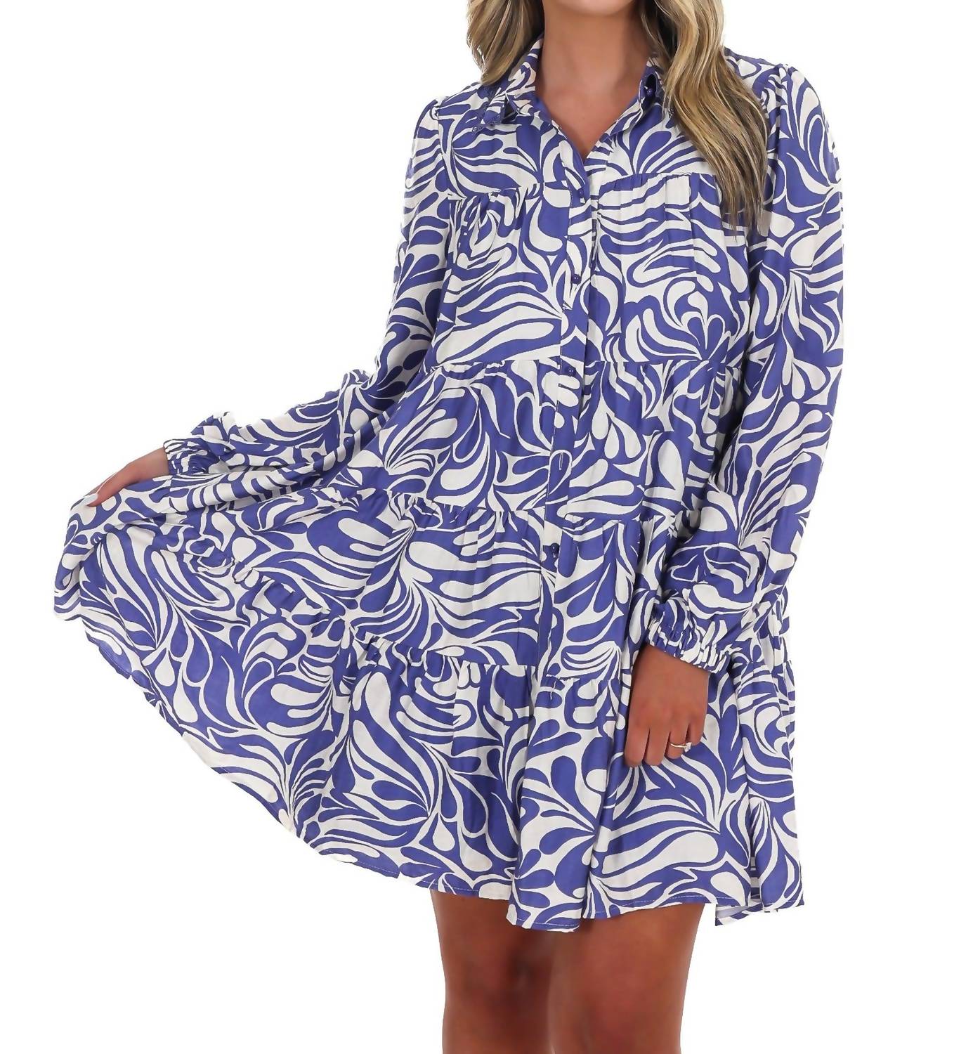 Pretty Follies - Moodboard Abstract Print Dress