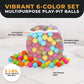 BalanceFrom Fitness 2.3" Play Pit Balls with Storage Bag, Multicolor (2 Pack)
