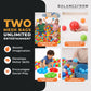 BalanceFrom Fitness 2.3" Play Pit Balls with Storage Bag, Multicolor (2 Pack)
