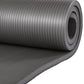 BalanceFrom Fitness 7 Piece Yoga Set with Mat, Stretch Strap, & Knee Pad, Gray