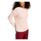 FRESHMAN FOREVER Womens Pink Printed Long Sleeve Top Size: M