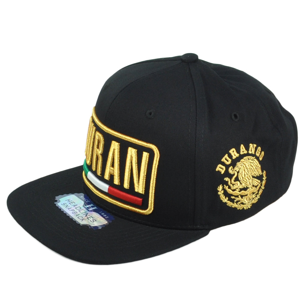 Durango Duran Mexico State Shield Flag Adjustable Flat Bill Adults Gorra Hat Cap