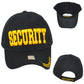 Security Guard Law Enforcement Office Black Men Constructed Adjustable Hat Cap