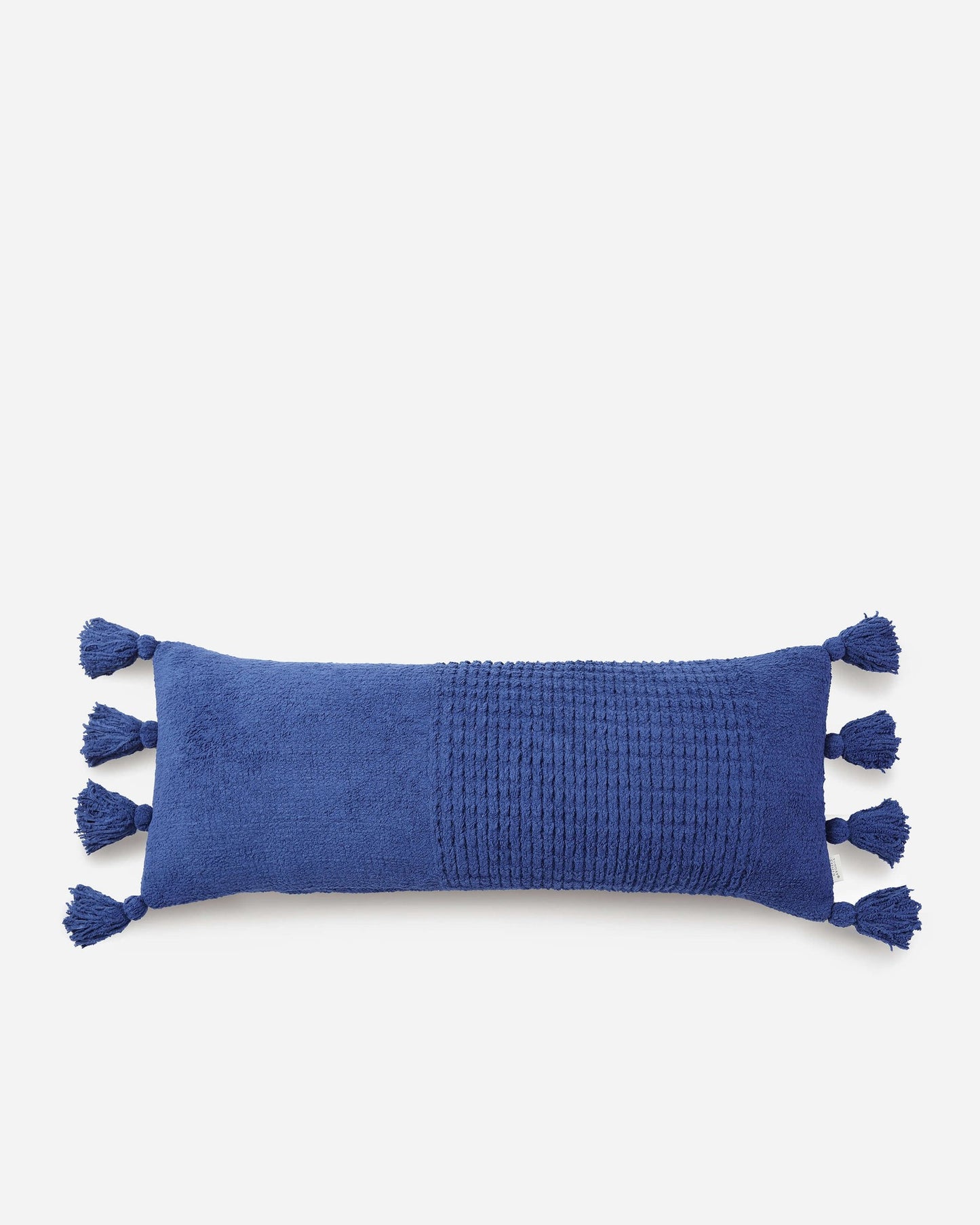 Sunday Citizen Blue Braided Pom Pom Lumbar Pillow