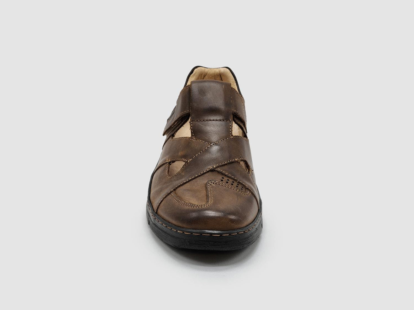 Kcr Group - Men's Everyday Closed-Toe Leather Sandals