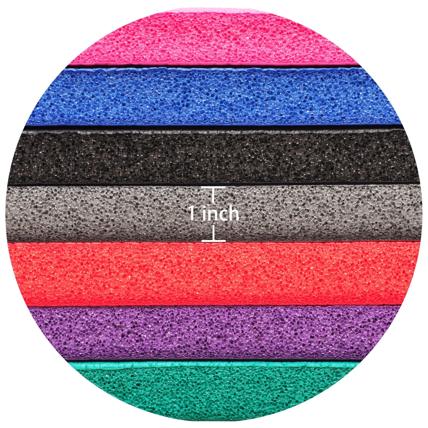 Signature Fitness 1" Extra Thick Exercise Fitness Yoga Mat w/ Carry Strap, Pink