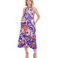 Eliza J Womens Printed Halter Midi Dress